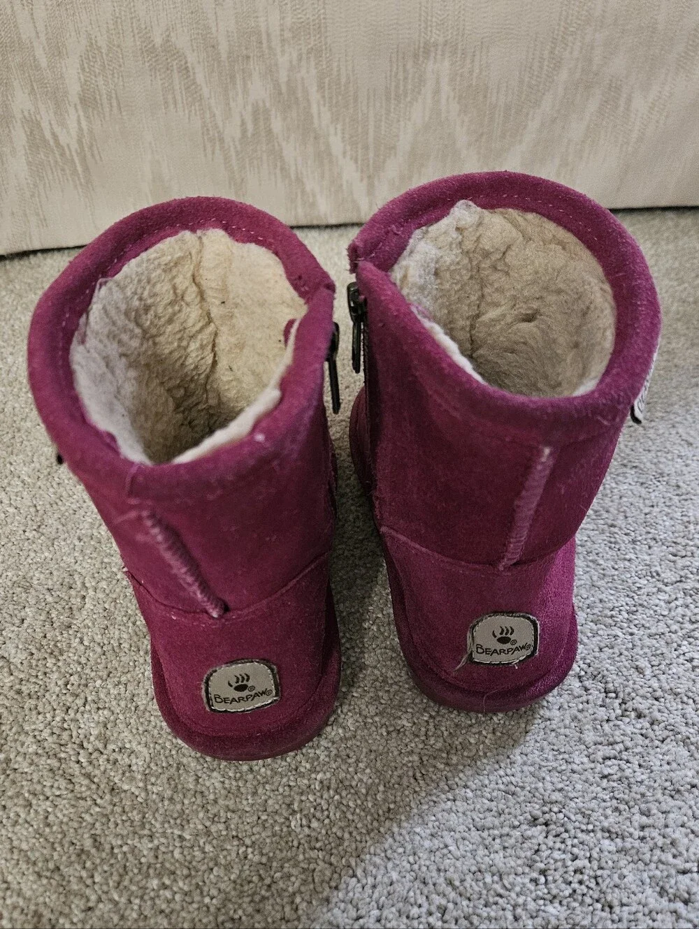 Bearpaw Boots, Purple, Size 10